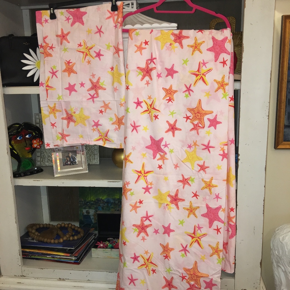 Pottery Barn twin duvet sham  Starfish